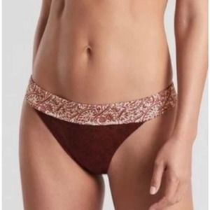 Athleta Aqualuxe Batik Swimsuit Bikini Bottom